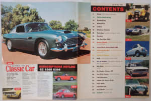 Aust Classic Car magazine 1999, Monaro, Lotus Cortina MK2, FORD, Mini