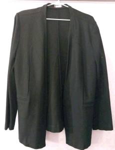 Warm black jacket size 18 open style REDUCED TO $5