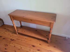 Solid wood hall table