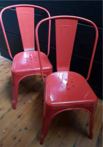 Red Metal Chairs/New Year