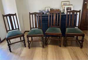 X6 solid wood dining chairs & separate table