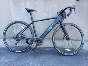 Fast, Light (18Kg) gravel mid-drive eBike with drop bars