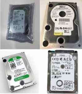 Hard disk drive, 2tb, 1tb, 320gb, 60gb, 40gb. Western Digital, Seagate