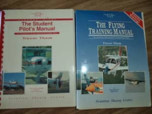 Flying Manual books and calculators