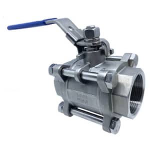 316 Stainless Steel Ball Valve  3 Piece  Full Flow  F&F (Sea cock)