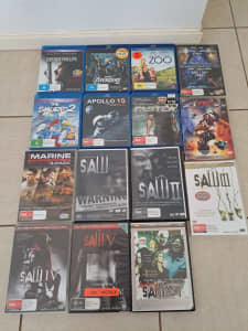 Assorted DVDS and Blu Rays