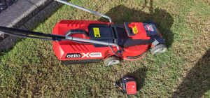 Ozito mower in good condition with two batteries