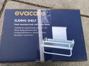 Evacare Tack Mounted adjustable Sliding Shelf With Towel Holder Assist