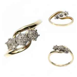 9ct Yellow Gold Ring With Stone Size N 251304