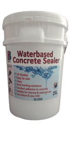WATER BASED CONCRETE SEALER CLEAR GLOSS - 20 Litres
