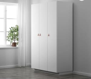 IKEA pax forsand wardrobe with leather handles RRP $670