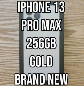Apple Iphone 13 Pro Max 256GB Gold Brand New Australian Model