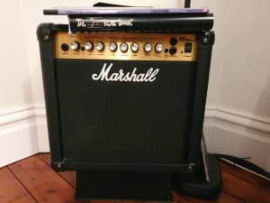 Marshall black gold guitar amp amplifier MG15DFX Combo