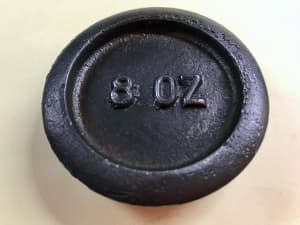 Vintage Antique Cast Iron Weight 8oz for Kitchen Scales