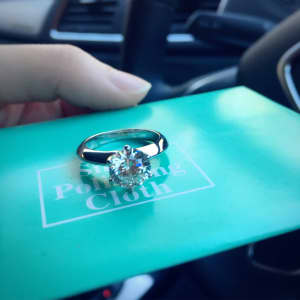 Tiffany Style Engagement Diamond Ring Size 5