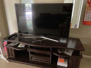 Dark red tv cabinet for sale