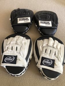 Two pairs of boxing focus pads