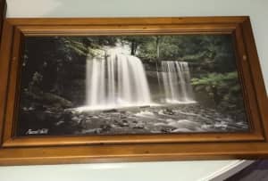 Russell Falls in Tasmanian Wood Frame