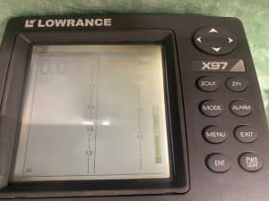 LOWRANCE X97 Fishfinder Sonar & Head Cover Only