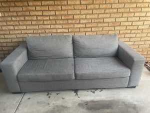 Grey 3 seater sofa / couch 