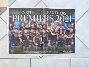 Poster Penrith Panthers Premiers 2021 NRL Rugby League Grand Final