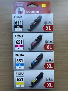 Genuine Canon Ink Cartridge Set CLI-651XL CMYBK *brand new sealed*