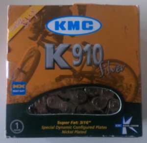 KMC K910 Silver Super Fat 3/16th 100 link BMX Bike Chain