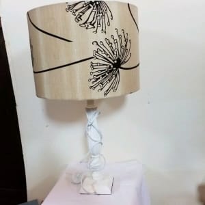 table lamp bedside agapanthus lampshade