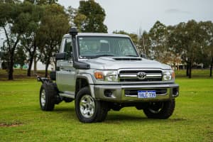 2021 Toyota Landcruiser VDJ79R GXL Silver Pearl 5 Speed Manual Cab Chassis