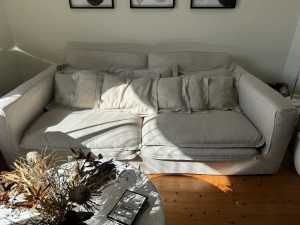 3.5 seater linen sofa, from Oz Design (Salotto)