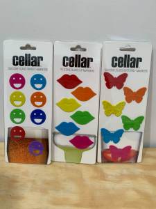 Silicone Glass Markers (3 Sets) Colours Brand New p/up South Guildford
