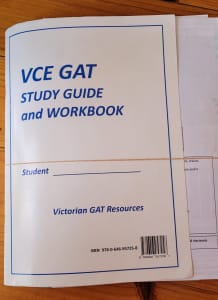 Used VCE GAT Study Guide and Workbook
