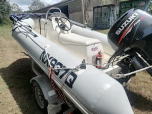 Inflatable boat 40HP outboard