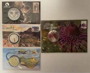 4x Limited Edition Medallion & Stamp collection mint condition