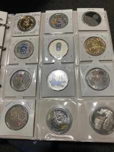 Very rare coloured 50c collection 000 and more.