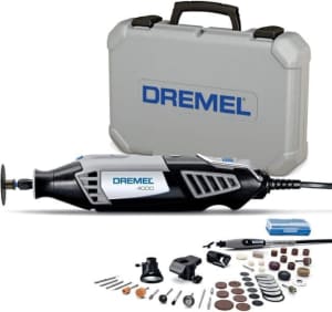 Dremel 4000 Rotary Tool 175W Multi Tool Kit 4 Attachments, 50 Accessor