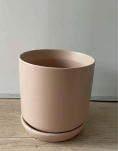 Blush pink small plant pot