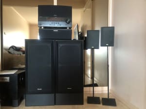 Home theatre speakers with Sony HD projector