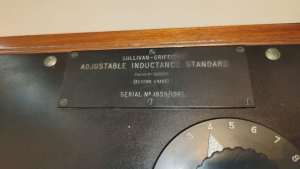 Adjustable Inductance Standard, H.W. Sullivan Ltd. London, Vintage