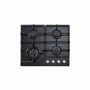 60CM EURO GAS ON GLASS COOKTOP WITH WOK, BLACK- ECT600GBK