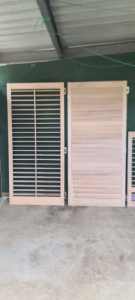 Wooden shutters x 2