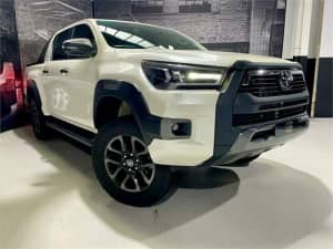 2020 Toyota Hilux GUN126R Rogue Double Cab White 6 Speed Sports Automatic Utility