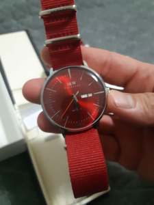 Red dial Automatic I&W Carnivalwatch