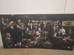 Rare one of a kind gangster frame and awsome material poster