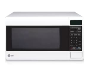 LG White Round Cavity Microwave Oven with 10 different power levels