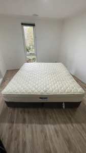 Serta Pillow Top King Size bed Matress with free base