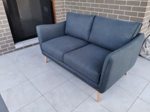 BRAND NEW 3 seater fabric navy colour sofa