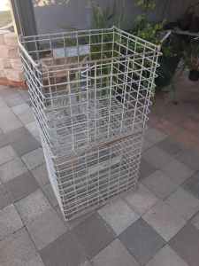 Heavy duty wire mesh crates