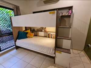 Bunk bed single with stair storage