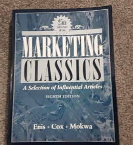 Marketing Classics 8th edition, university textbook